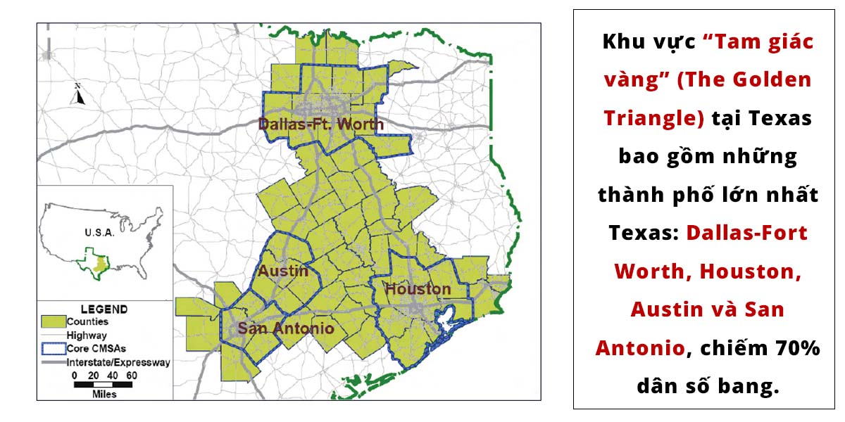 Golden Triangle Tam giac vang Texas